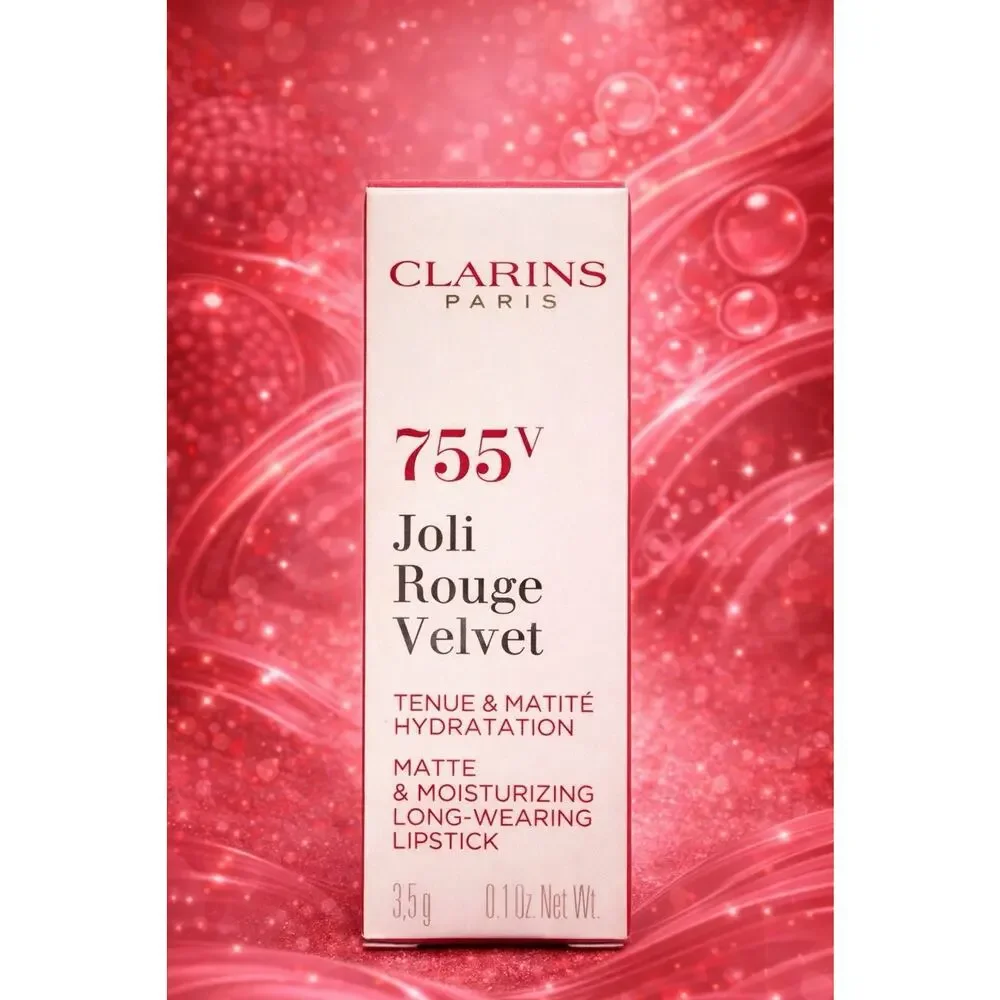 Clarins Joli Rouge Velvet 755V Litchi Matte Moisturizing Refillable Lipstick